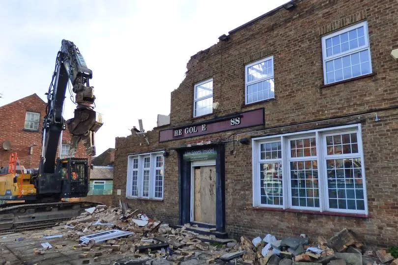 The former Golden Cross pub on High Street, Lincoln