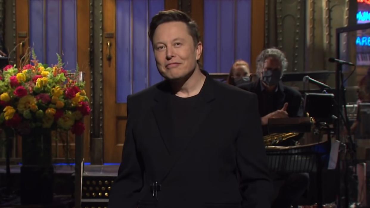  Elon Musk on Saturday Night Live. 