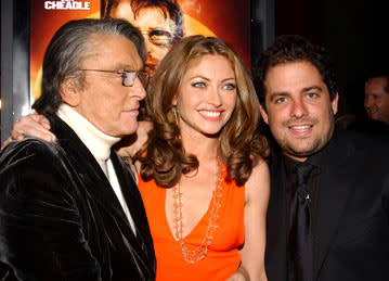 Robert Evans , Rebecca Gayheart and director Brett Ratner at the Hollywood premiere of New Line Cinema's After the Sunset