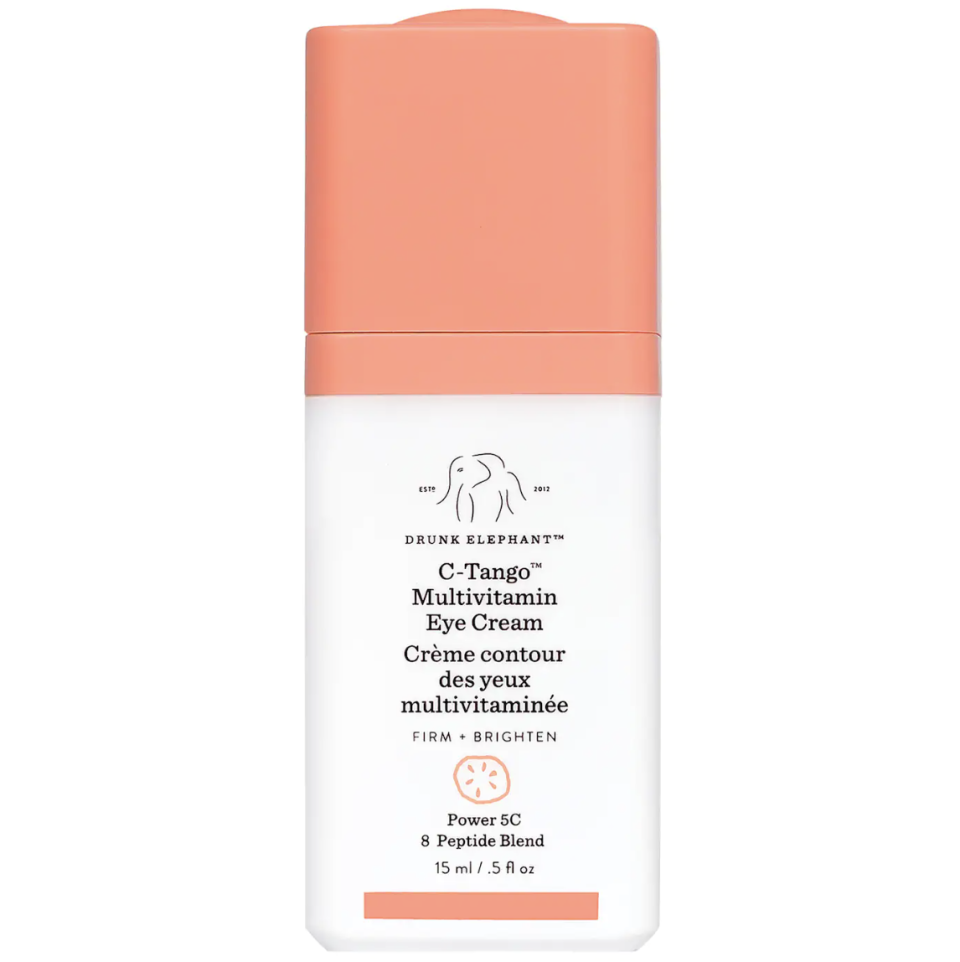 <p><strong>Drunk Elephant</strong></p><p>sephora.com</p><p><strong>$51.20</strong></p><p><a href="https://go.redirectingat.com?id=74968X1596630&url=https%3A%2F%2Fwww.sephora.com%2Fproduct%2Fc-tango-multivitamin-eye-cream-P429515&sref=https%3A%2F%2Fwww.harpersbazaar.com%2Fbeauty%2Fskin-care%2Fg42127392%2Fbest-sephora-gifts-for-all-deals-2022%2F" rel="nofollow noopener" target="_blank" data-ylk="slk:Shop Now;elm:context_link;itc:0;sec:content-canvas" class="link ">Shop Now</a></p><p>Who needs cucumber slices when you can brighten dark under-eyes with this coveted peptide and vitamin C-infused cream from Drunk Elephant? Especially when it's 20 percent off.</p>