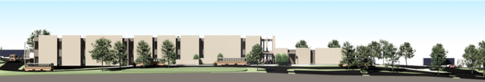 This rendering shows what Springs Empower Academy will look like when the charter school opens August 2024 for grades K-5 on Enon Springs Road West near Rocky Fork Road.