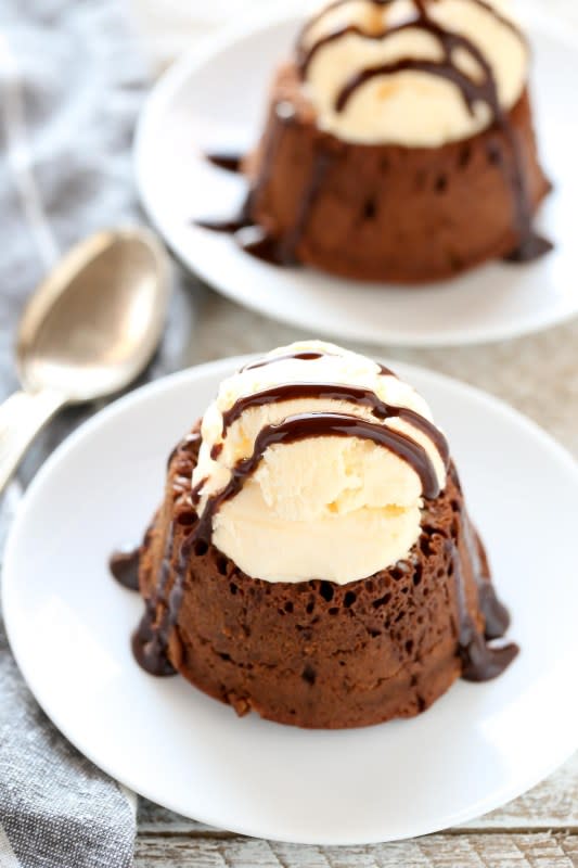 <p>Live Well Bake Often</p><p>These Molten Chocolate Lava Cakes for Two are the perfect small-batch dessert!</p><p><strong>Get the recipe: <a href="https://www.livewellbakeoften.com/molten-chocolate-lava-cakes-for-two/" rel="nofollow noopener" target="_blank" data-ylk="slk:Molten Chocolate Lava Cakes for Two;elm:context_link;itc:0;sec:content-canvas" class="link ">Molten Chocolate Lava Cakes for Two</a></strong></p>