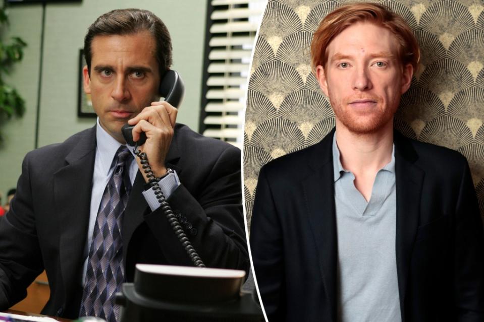 Domhnall Gleeson (right) has previously been onscreen with Steve Carrell in “The Patient.”