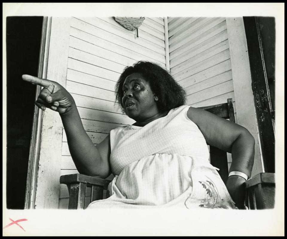 Fannie Lou Hamer in Ruleville, Miss., in 1969.<span class="copyright">Al Clayton/Getty Images</span>