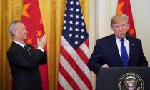 U.S. President Trump hosts U.S.-China trade signing ceremony at the White House in Washington