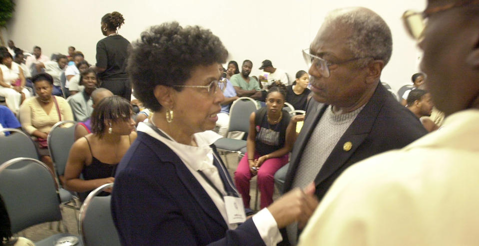 Image: Adell Adams and Jim Clyburn (Mary Ann Chastain / AP file)