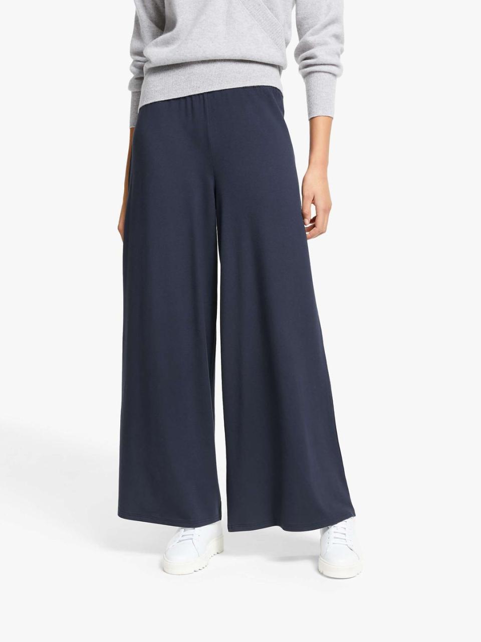 9) John Lewis & Partners Jersey Wide Leg Trousers, £45