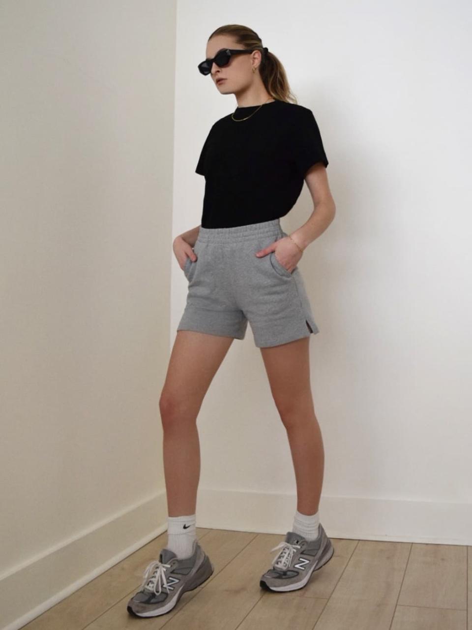 Brooks Classic Sweat Short. Image via Reformation.