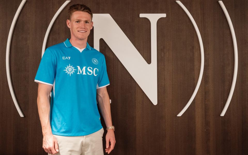 Scott McTominay in Napoli kit