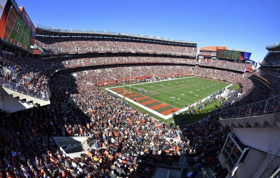 FirstEnergy Stadium in October 2018, as the Cleveland Browns played the San Diego Chargers.