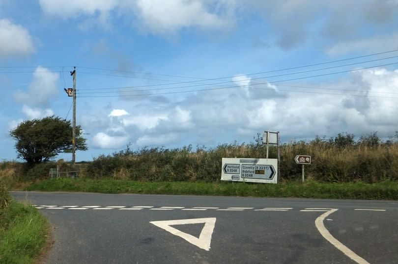 Baxworthy Cross near Tiverton