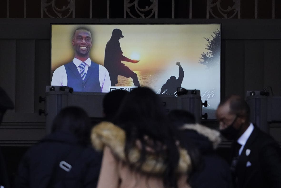 FILE – Mourners arrive to the funeral service for Tyre Nichols, at Mississippi Boulevard Christian Church on Wednesday, Feb. 1, 2023, in Memphis, Tenn. A Tennessee judge on Friday, May 19, continued to temporarily block the release of more video footage and records in the investigation into Nichols’ death, but said he does want to make public as much information as possible that would not interfere with the rights to a fair trial for five Memphis police officers facing charges. (AP Photo/Jeff Roberson, File)