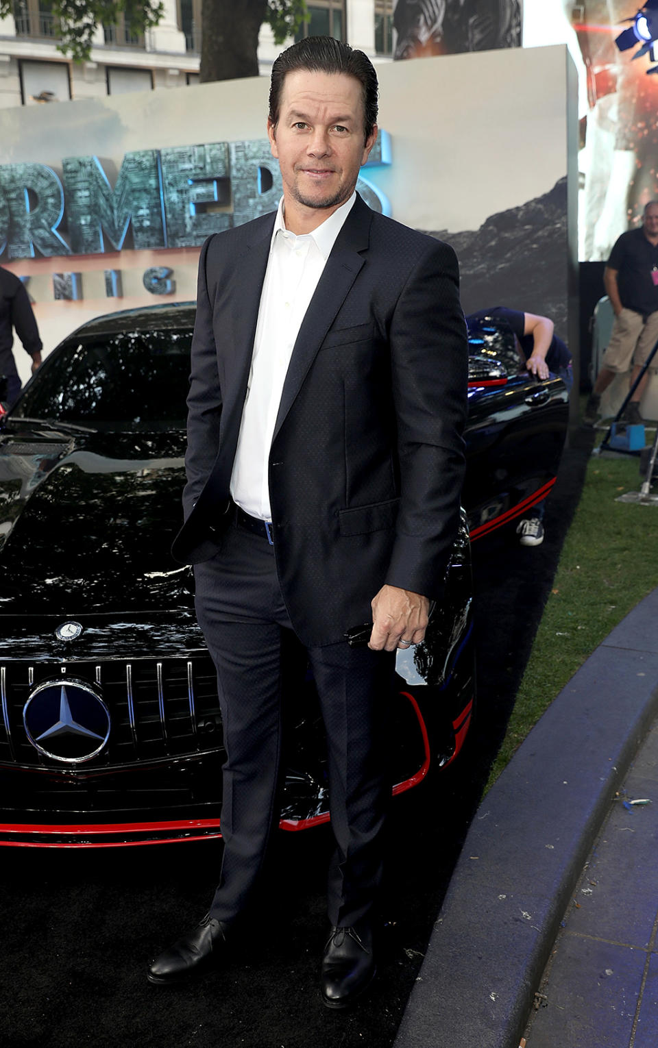 <p>Mark Wahlberg attends the London premiere of the fifth installment, <em>Transformers: The Last Knight</em>, on June 18, 2017. (Photo: Tim P. Whitby/Getty Images) </p>