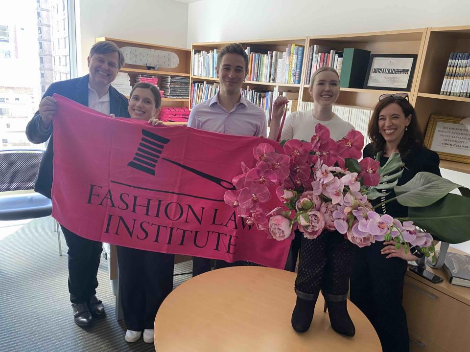 Staff and students from the Fordham University Law School’s Fashion Law Institute.