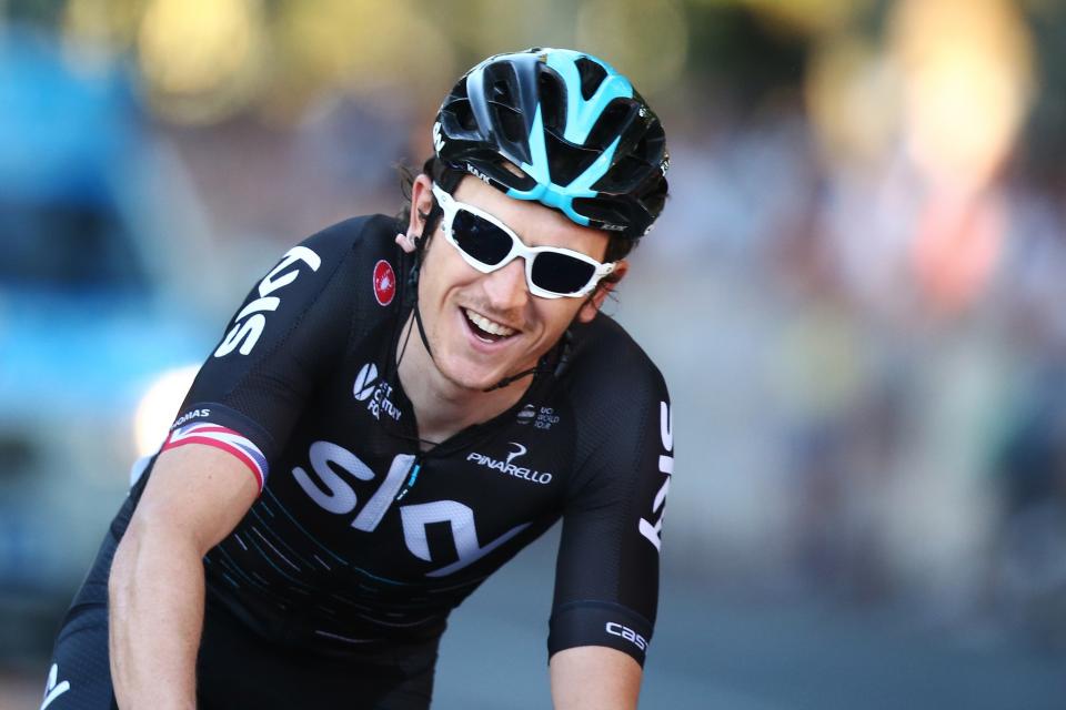 Geraint Thomas crashed into a motorbike in the Giro D'Italia and suffered a race-ending injury