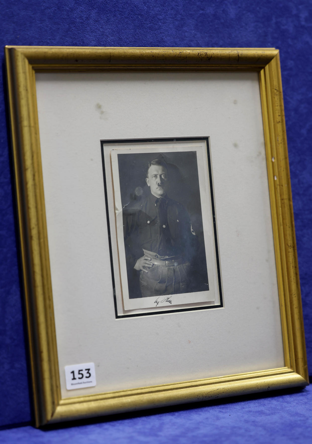 A signed portrait of Nazi leader Adolf Hitler is set to go under the hammer in Belfast next week (Bloomfield Auctions/PressEye/PA)