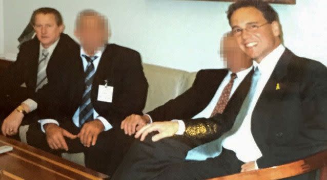 Mr Madaferri with Greg Hunt in 2005. Source: Supplied