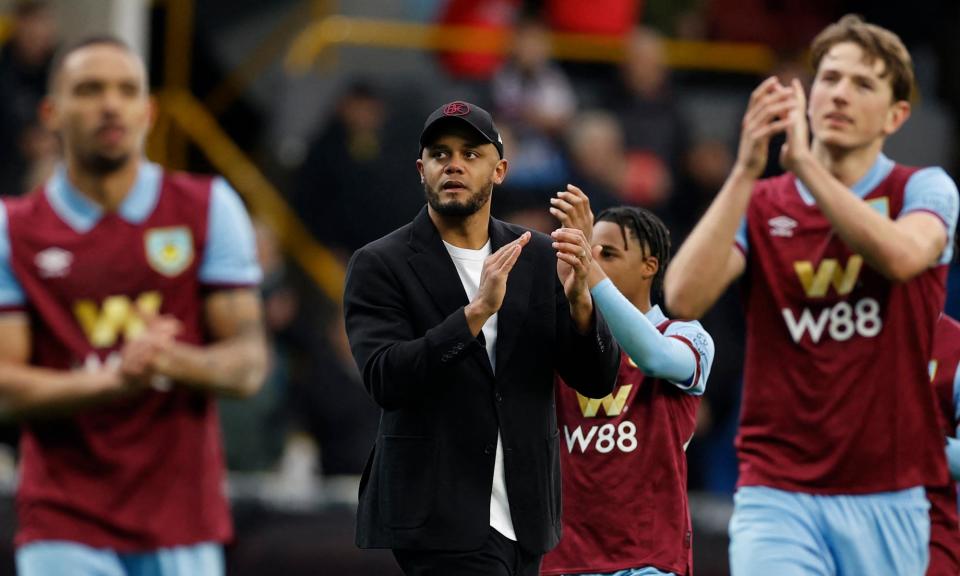 <span>Vincent Kompany said managing in the Premier League has proved a steep learning curve.</span><span>Photograph: Jason Cairnduff/Action Images/Reuters</span>