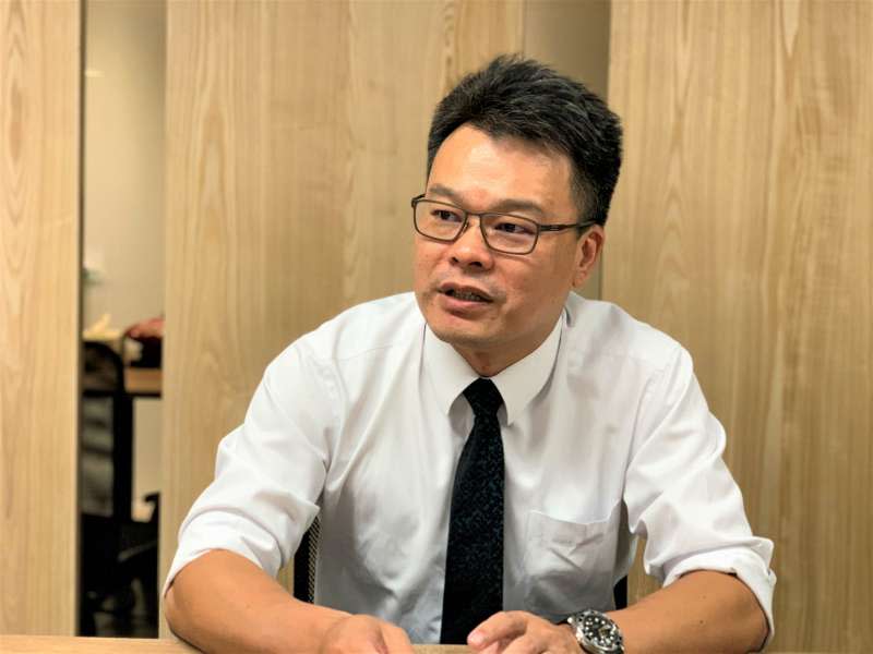 「香港抗爭者支援工作台灣義務律師團」發言人林俊宏（簡恒宇攝）