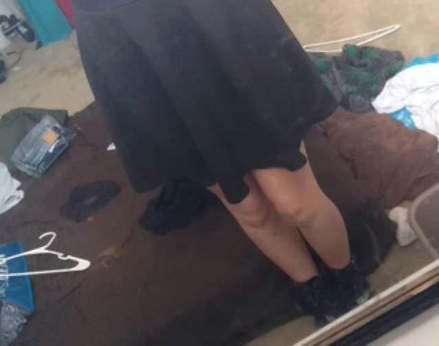 The skirt that violated the dress code. Picture: Yahoo.com