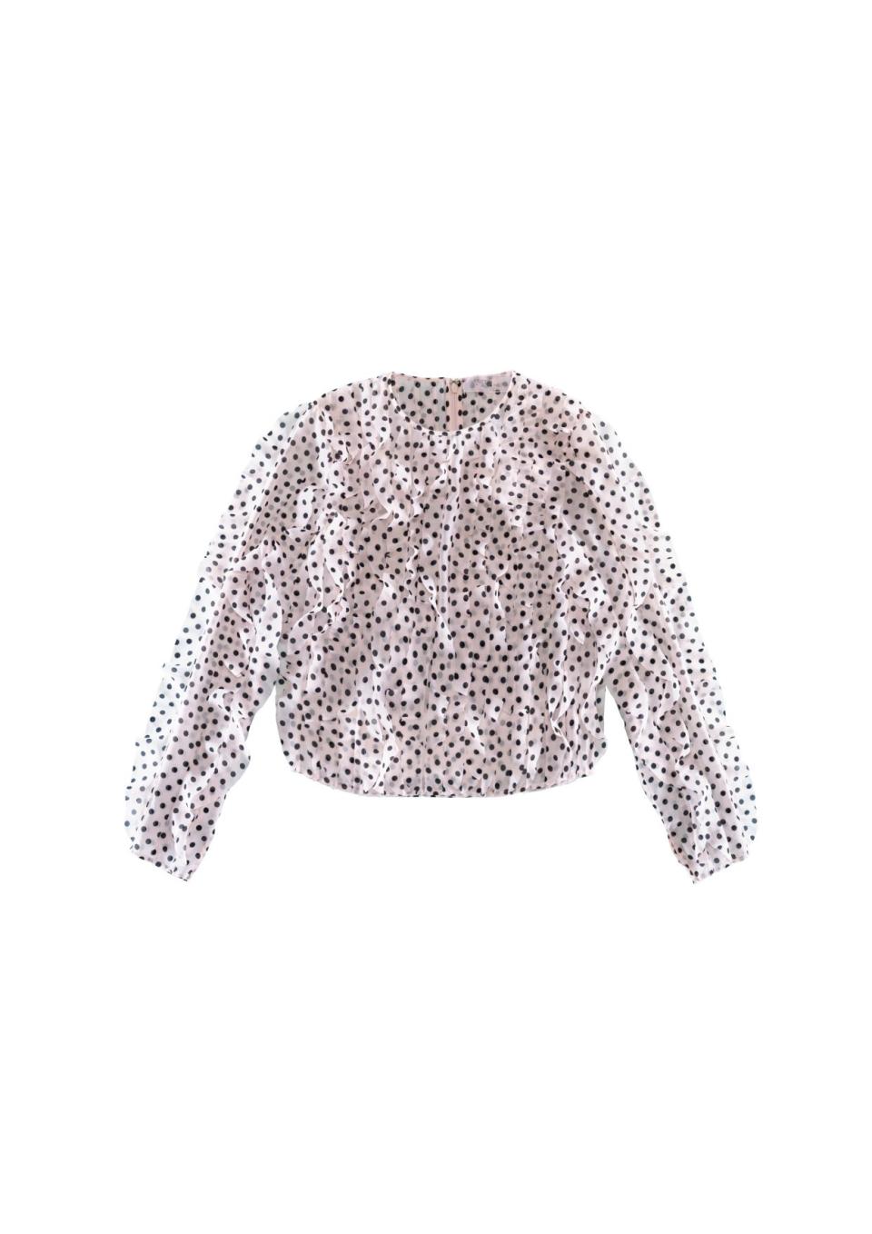 Polkadot blouse, $119. (PHOTO: H&M)