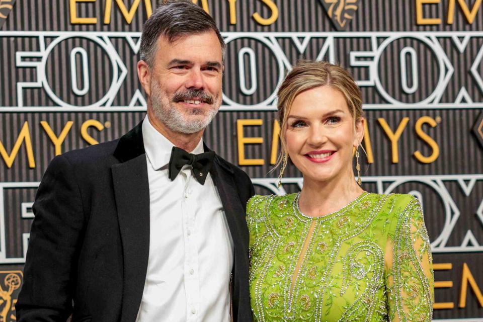 <p>Myung J. Chun / Los Angeles Times / Getty</p> Graham Larson and Rhea Seehorn attend the 75th Primetime Emmy Awards on January 15, 2024.