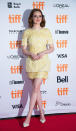 <p>Leave it to Emma Stone to light up the TIFF red carpet! For the premiere of “La La Land,” she reached for this beautiful beaded minidress. <i>(Photo by Tara Ziemba/WireImage)</i><br><br></p>