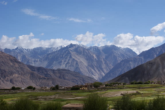 The Karakoram Range marks the former edge of Eurasia before it collided with India.