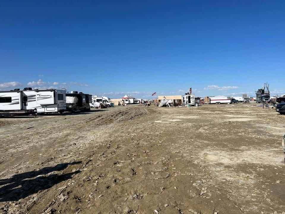 Dried mud at Burning Man
