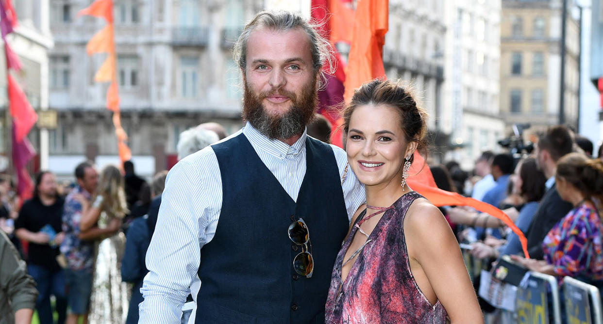 Marius Jensen and Kara Tointon attend the World Premiere of 'The Festival' at Cineworld Leicester Square on August 13, 2018 in London, England.  (Photo by Karwai Tang/WireImage)