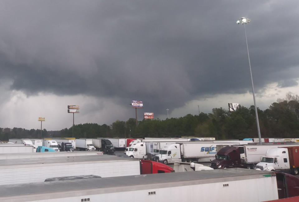 A view of a tornado seen in the distance at Warner Robins, Georgia, U.S. in this March 3, 2019 picture obtained from social media . (Photo: Keith Irwin /via Reuters)