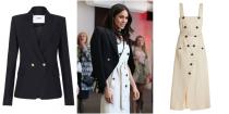 <p>For a visit at the Commonwealth Youth Forum, the <em>Suits</em> star chose the stunning Audrey Pinstriped Stretch-Cotton Trench Dress from <a rel="nofollow noopener" href="https://www.barneys.com/product/altuzarra-audrey-pinstriped-stretch-cotton-trench-dress-505512808.html?ranMID=38359&ranEAID=J84DHJLQkR4&ranSiteID=J84DHJLQkR4-WjXrmXoBuGGtZFdz0cWzqQ&utm_source=J84DHJLQkR4&utm_medium=affiliate&utm_campaign=12035675642&utm_content=457331&siteID=J84DHJLQkR4-WjXrmXoBuGGtZFdz0cWzqQ" target="_blank" data-ylk="slk:Altuzarra;elm:context_link;itc:0;sec:content-canvas" class="link ">Altuzarra</a> (which is available in the UK in navy from <a rel="nofollow noopener" href="http://www.selfridges.com/GB/en/cat/altuzarra-audrey-pinstripe-twill-midi-dress_134-3004860-118315709/?previewAttribute=Navy" target="_blank" data-ylk="slk:Selfridges;elm:context_link;itc:0;sec:content-canvas" class="link ">Selfridges</a>). She paired it with a black blazer from Australian label <a rel="nofollow noopener" href="https://www.camillaandmarc.com/marguerite-blazer-black.html" target="_blank" data-ylk="slk:Camilla and Marc;elm:context_link;itc:0;sec:content-canvas" class="link ">Camilla and Marc</a> and a monochrome Avalon Zip Top Crossbody handbag worth just £171 from <a rel="nofollow noopener" href="https://www.oroton.com.au/avalon-zip-top-crossbody-black-cream-mix-osfa_1021672" target="_blank" data-ylk="slk:Oroton;elm:context_link;itc:0;sec:content-canvas" class="link ">Oroton</a>, an Australian accessories brand.</p>