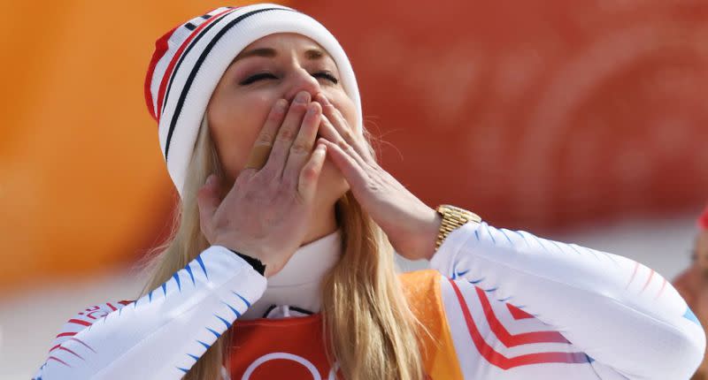 Lindsey Vonn may have missed out on gold and silver, but she fulfilled so much with her downhill run Wednesday. (Yahoo)