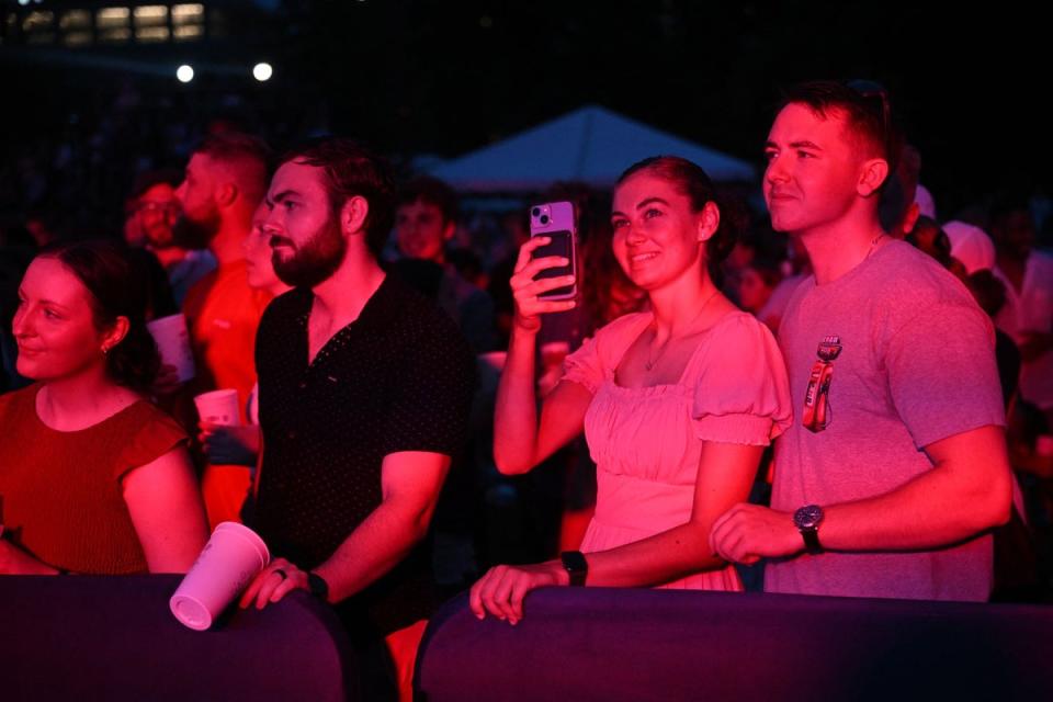 Attendees watch the Independence Day from the White House (AFP via Getty Images)