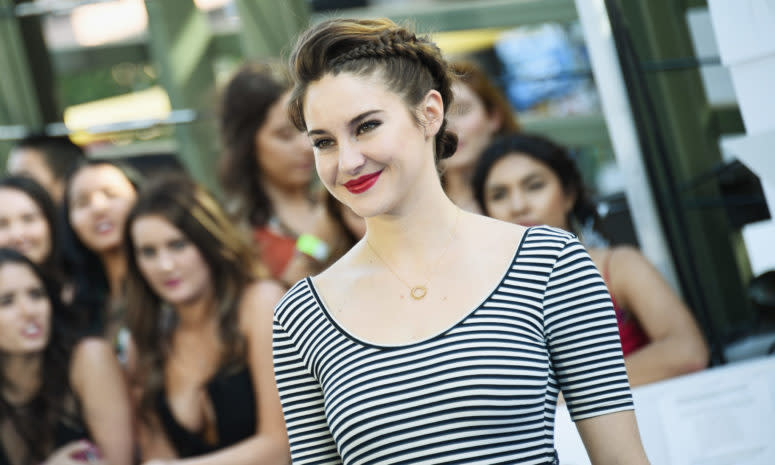 Actress Shailene Woodley during the MTV Movie Awards. She's now engaged to Aaron Rodgers of the Green Bay Packers.