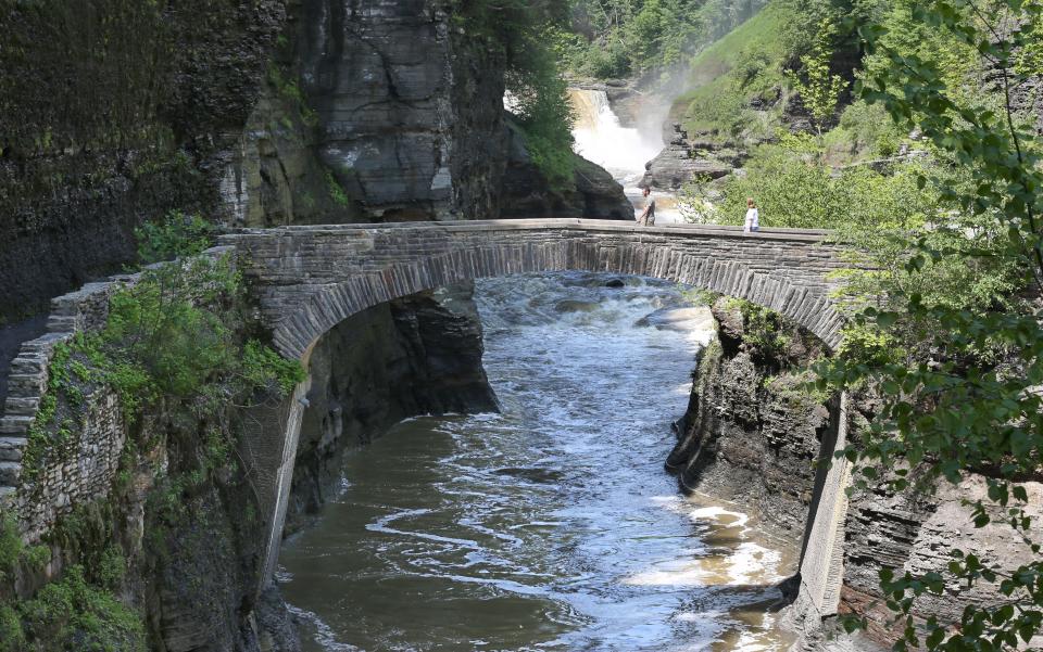 Lower Falls at Letchworth State Park Thursday, June 11, 2015.