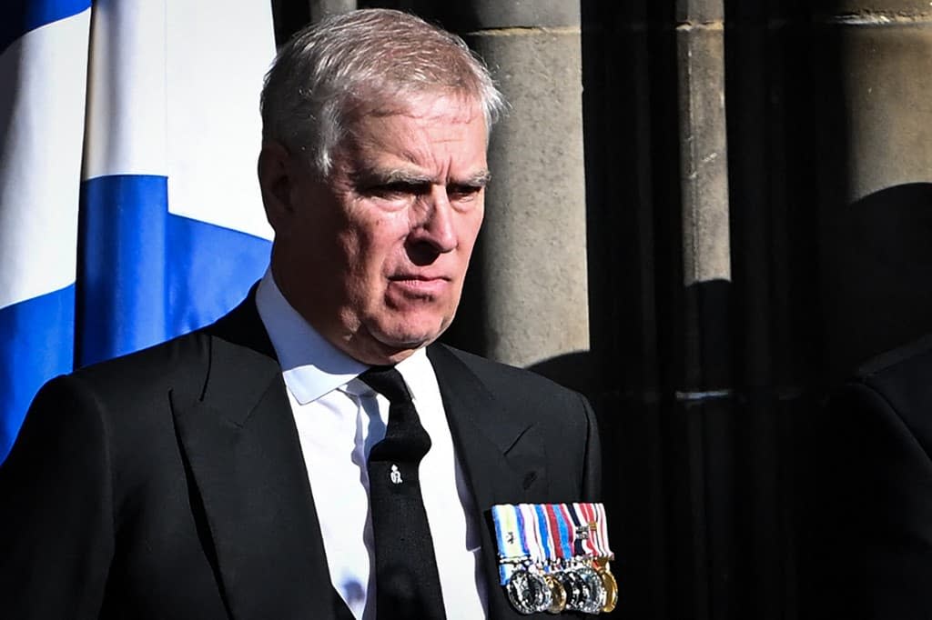 Le prince Andrew de Grande-Bretagne, à la cathédrale Saint Gilles, à Édimbourg, le 12 septembre 2022. - Paul ELLIS - AFP