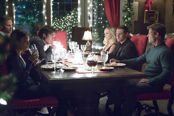 Your first look at “The Vampire Diaries” Christmas episode is here — mistletoe, tree decorating and danger! Oh my!