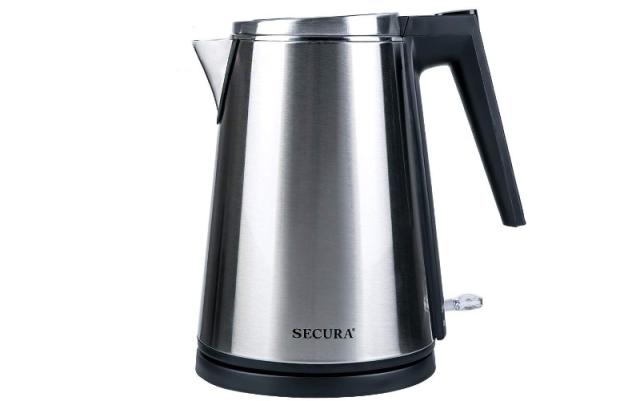 Secura Double Wall Stainless Steel Electric Kettle Water Heater