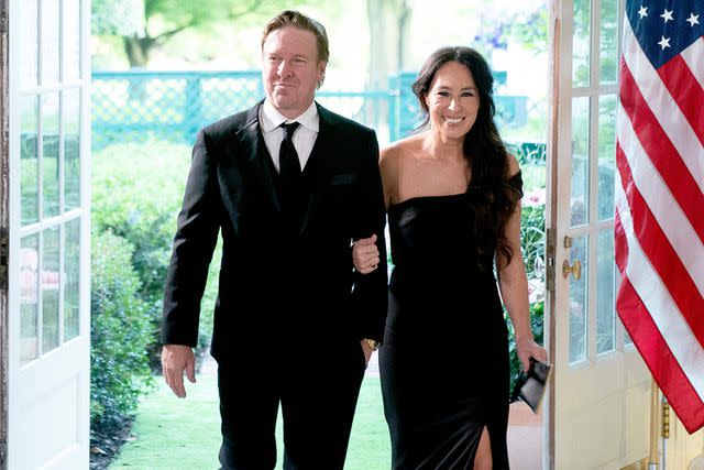 STEFANI REYNOLDS/AFP via Getty Images Chip and Joanna Gaines arrive at the White House for a State Dinner with U.S. President Joe Biden and South Korean President Yoon Suk Yeol.