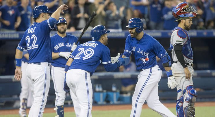 All the Blue Jays needed to win on Saturday was one hanging slider to Jose Bautista. (Chris Young/CP)