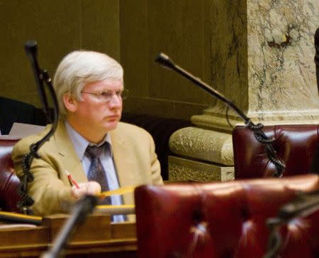 Wisconsin state Senator Glenn Grothman ispictured before the start of a Senate hearing at the state Capitol in Madison, Wisconsin, in this February 25, 2011 file photo. REUTERS/Darren Hauck/Files