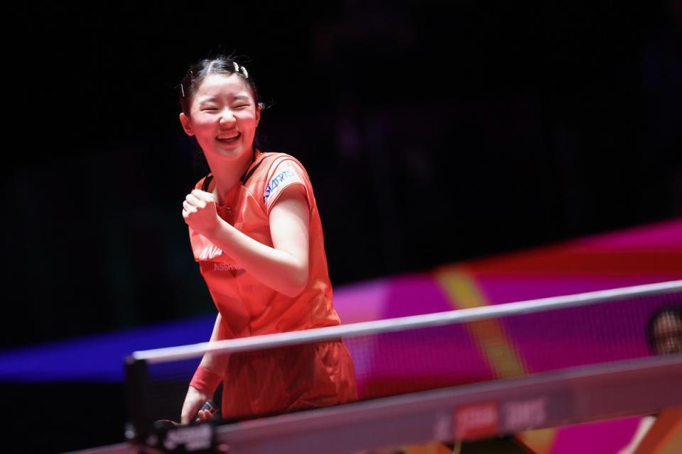 張本美和率先晉級女子組4強。