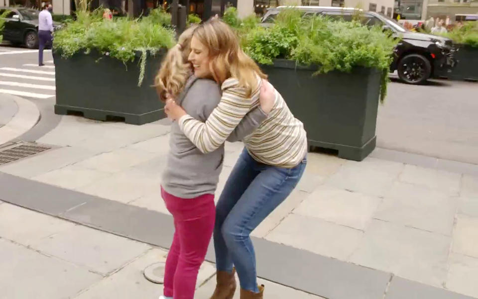 Savannah Guthrie got the chance to meet Ellie this summer, right here, outside 30 Rock. (TODAY)