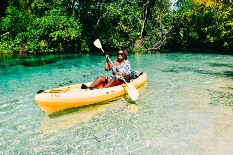 Lauren Gay at Weeki Wachee Springs State Park in Florida.