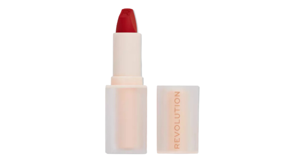 Makeup Revolution Lip Allure Soft Satin Lipstick in Brick Red: $8