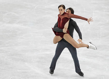 Figure Ice Skating - ISU Grand Prix of Figure Skating Final - Ice Dance Free Dance - Nagoya, Japan - December 9, 2017. Canada's Tessa Virtue and Scott Moir are seen in action. REUTERS/Issei Kato