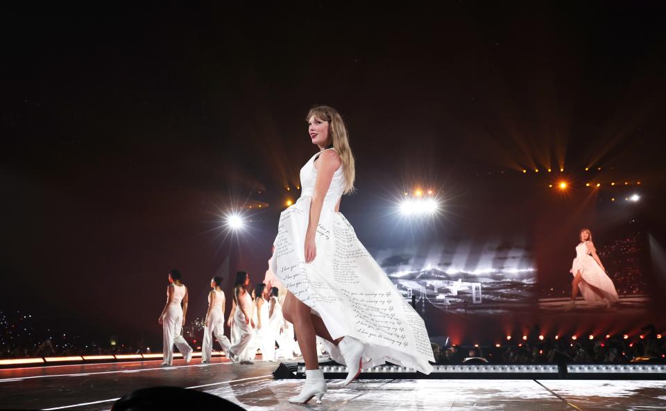 <h1 class="title">Taylor Swift | The Eras Tour - Paris, France</h1><cite class="credit">Kevin Mazur/TAS24/Getty Images</cite>