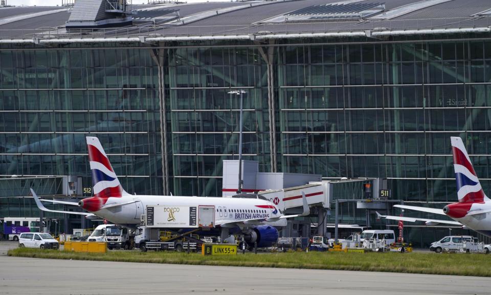 <span>Transport & Environment UK say it is ‘unfair’ not to tax the sale of jet fuel.</span><span>Photograph: Steve Parsons/PA</span>