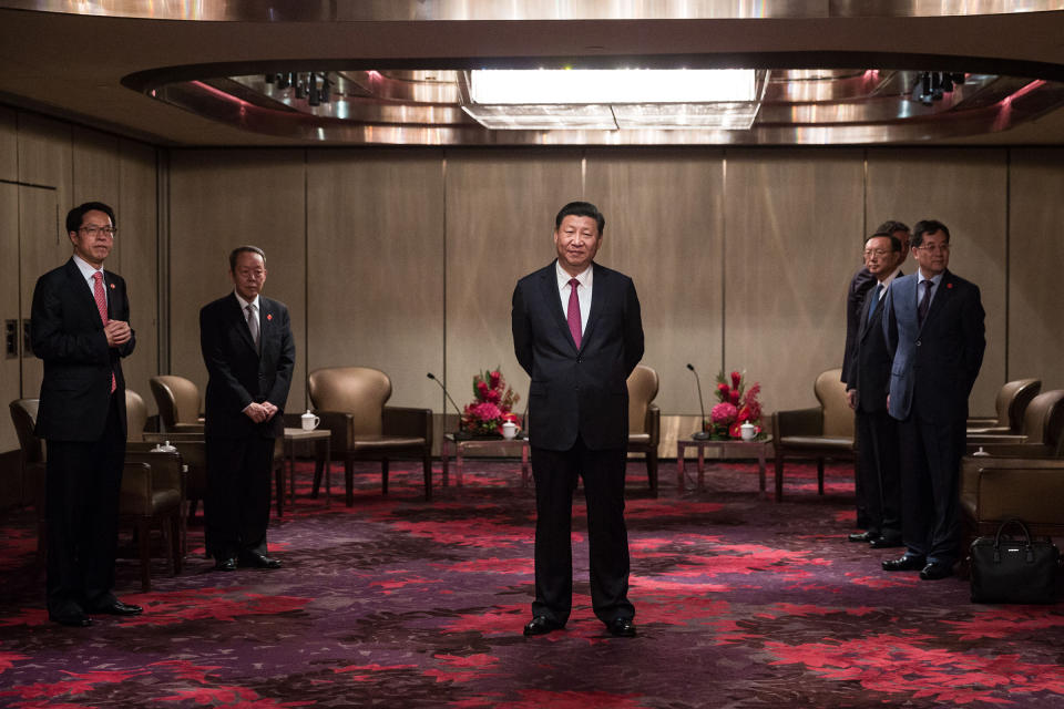 Xi in Hong Kong in 2017 ahead of inaugurating new Chief Executive Carrie Lam.<span class="copyright">Dale de la Rey—AFP/Getty Images</span>